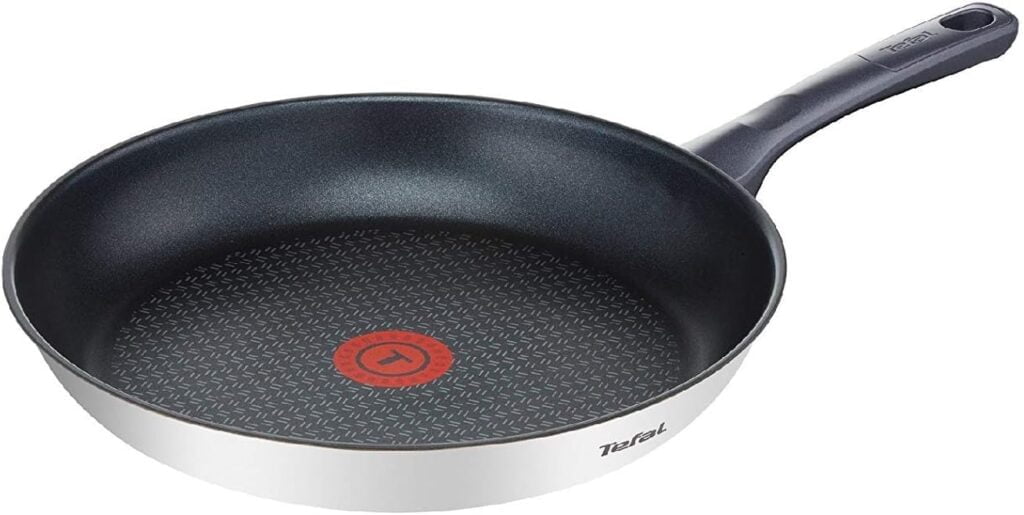 Tefal Daily Cook - Sartén baja de 20 cm con revestimiento resistente, duradero y seguro, Thermo-Signal, mango ergonómico antiquemaduras, apta para todo tipo