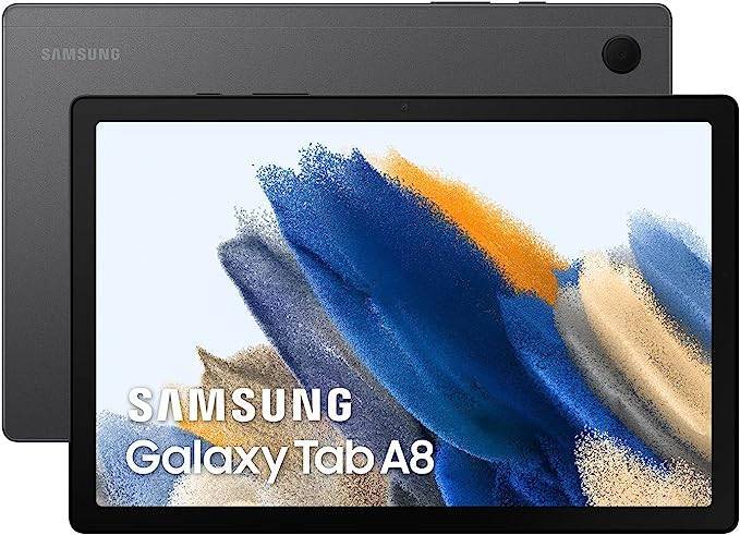 Samsung Galaxy Tab A8 - Tablet de 10.5” (4GB RAM, 64GB Almacenamiento, Wifi, Android 12) Gris - Versión española