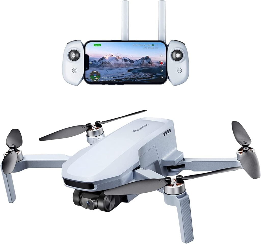 Potensic ATOM SE GPS Drone con Cámara 4K, Menos de 249g, EIS, Max 4KM Transmisión, Velocidad Max 16m/s, Tecnología ShakeVanish, FPV Drone con Auto-Retorno...