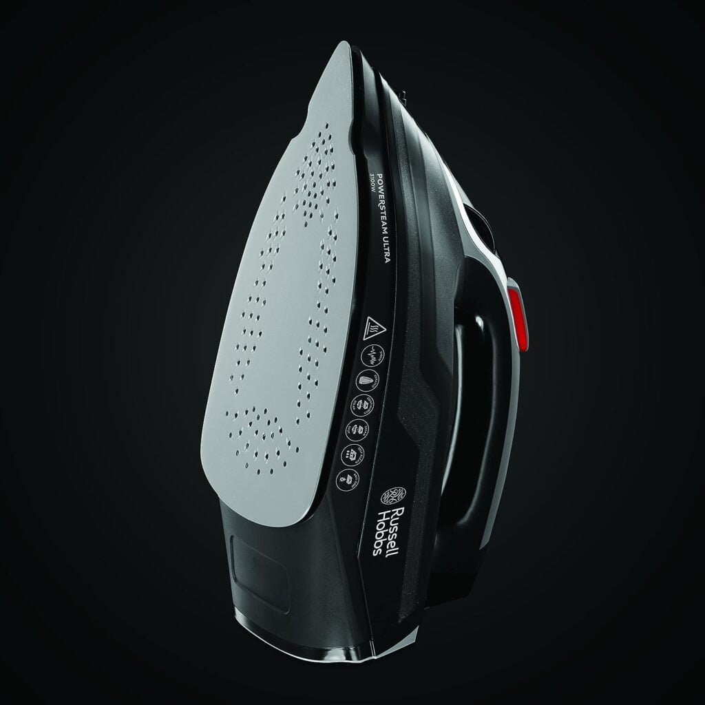Russell Hobbs Plancha de Ropa Power Steam Ultra - 3100W, Suela Cerámica, Planchado Seco, Golpe Vapor 210g, Antical, Antigoteo, Función Autolimpieza, Apagado...