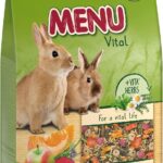 Vitakraft - Menú Premium Vital para Conejos con Cereales, Manzanas y Verduras - 5 kg