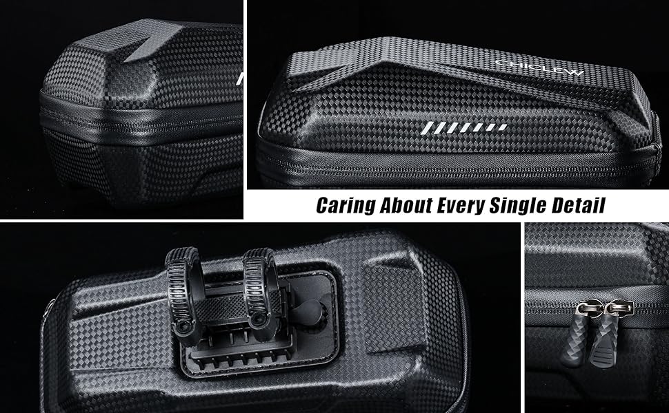 CHICLEW Bolsa de Scooter Eléctrica para Adultos, Scooter Bolsa de Tubo Frontal Bolsa de Manillar, Bolsa Almacenamiento Grande Impermeable para Xiaomi MI...
