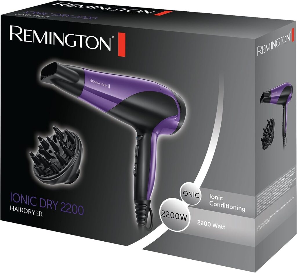 secador remington en caja