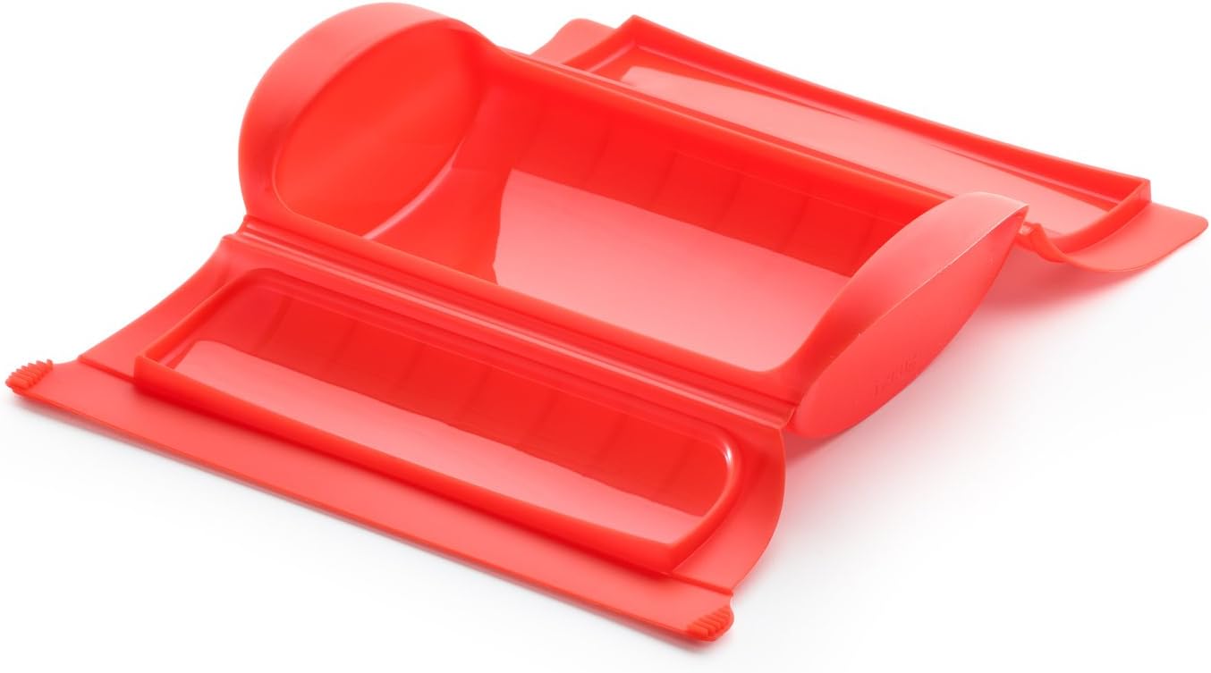 Lékué - Estuche de vapor, color rojo, 1-2 personas (650 ml)