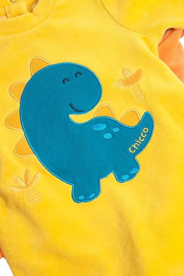 Chicco Pack Peleles de Chenilla con Pies Cubiertos, Bebé - Unisex