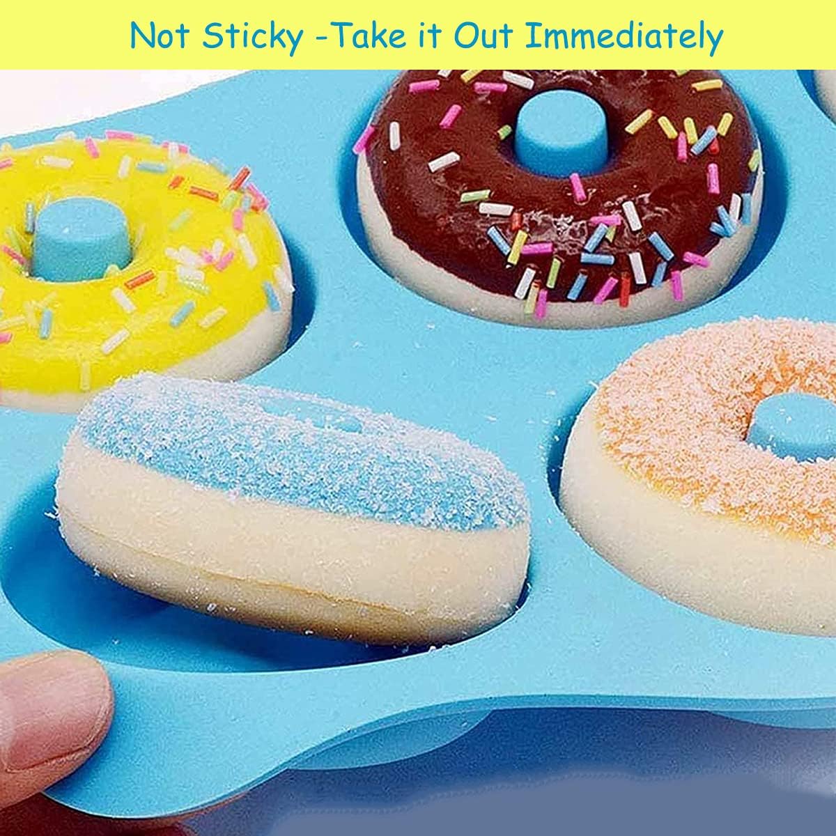 Top 1 - Molde para Donut de Silicona de colores
