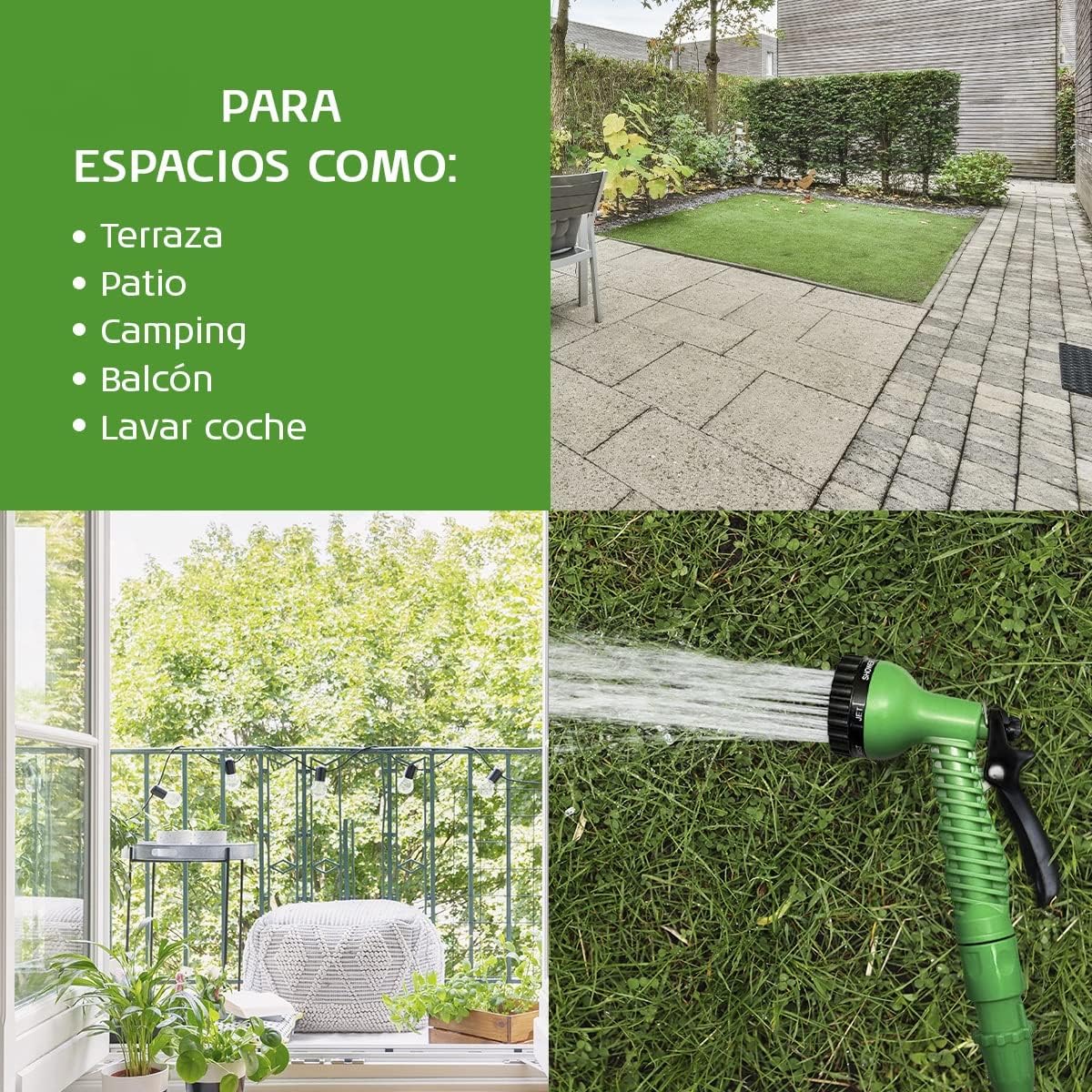 Manguera extensible para agua a presión