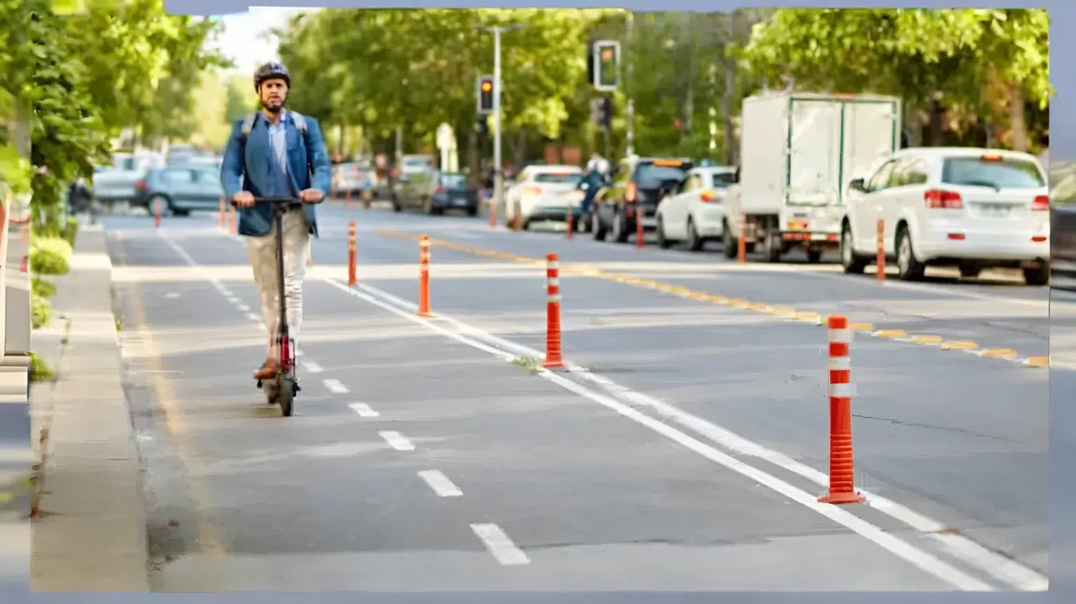 patinete eléctrico en ciudad