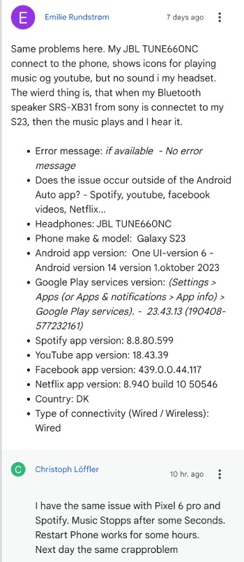 Cuando el nuevo sistema operativo Android comenzó a implementarse para los usuarios de Pixel, recibimos informes de personas que enfrentaban el problema, pero no hubo noticias oficiales de Google sobre el problema. Afortunadamente, Google confirmó recientemente que el equipo de Android Auto está investigando los informes de los usuarios sobre el problema. Además de confirmar que la investigación está en marcha, Google no compartió ningún otro detalle, como una ETA para una solución o posibles razones del error. Los informes sobre el problema siguen llegando, por lo que está claro que Google tiene mucho trabajo por delante para abordar el problema generalizado.