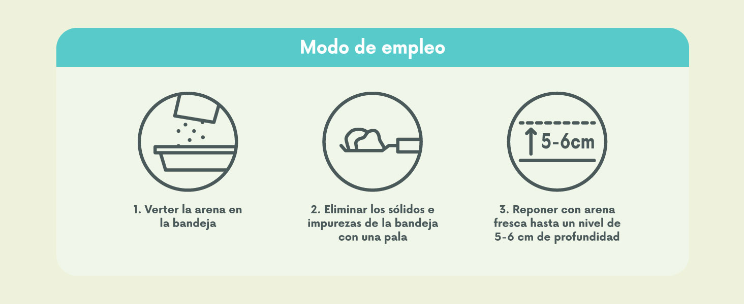 arena bentonita gatos instrucciones lifelong