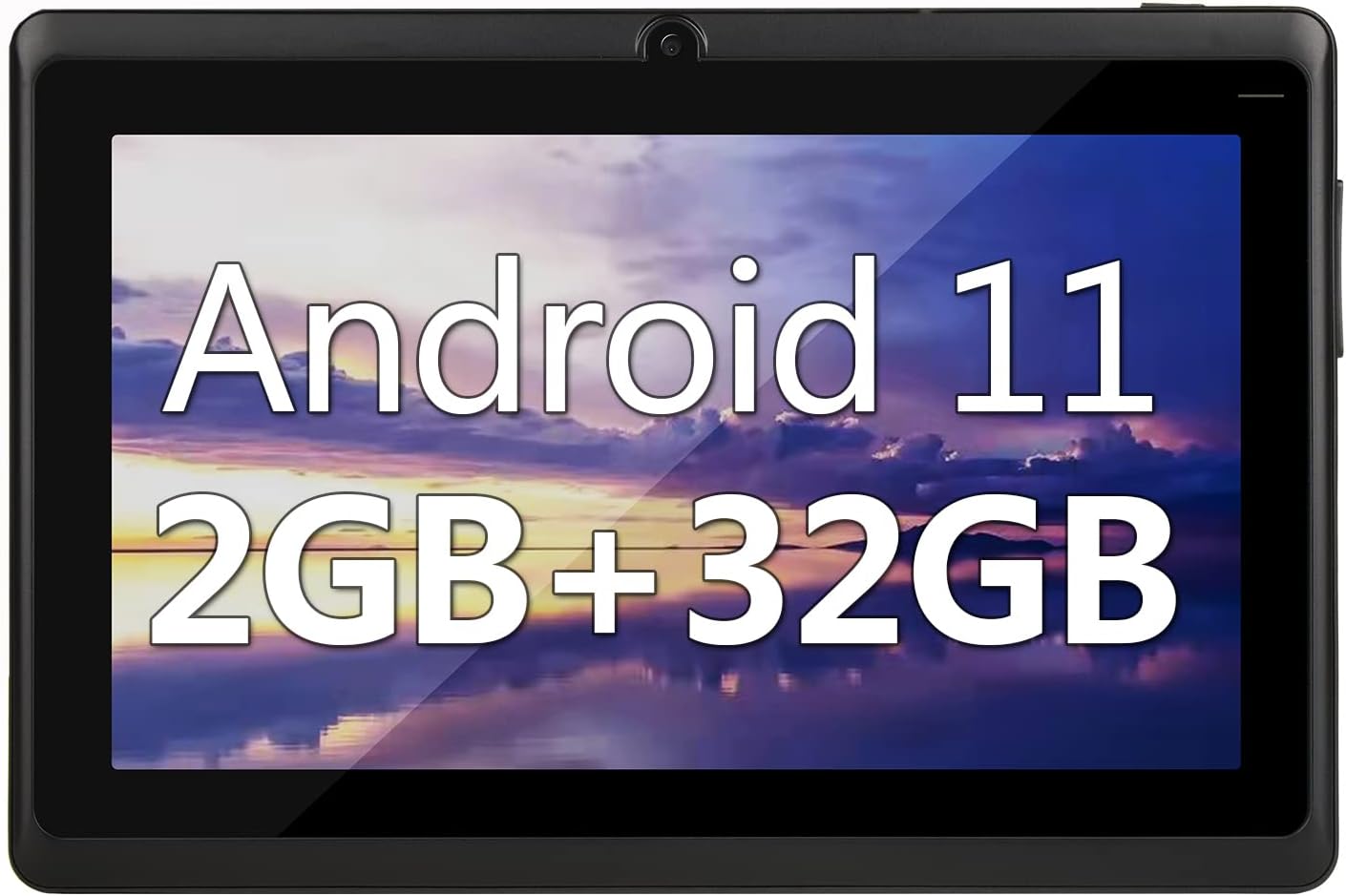 Haipky 7 Pulgadas Google Android 11,0 Tablet PC 2GB RAM 32GB ROM Quad Core Dual Cámaras 1024x600 HD Pantalla WiFi Bluetooth GMS para Adultos Y Niños