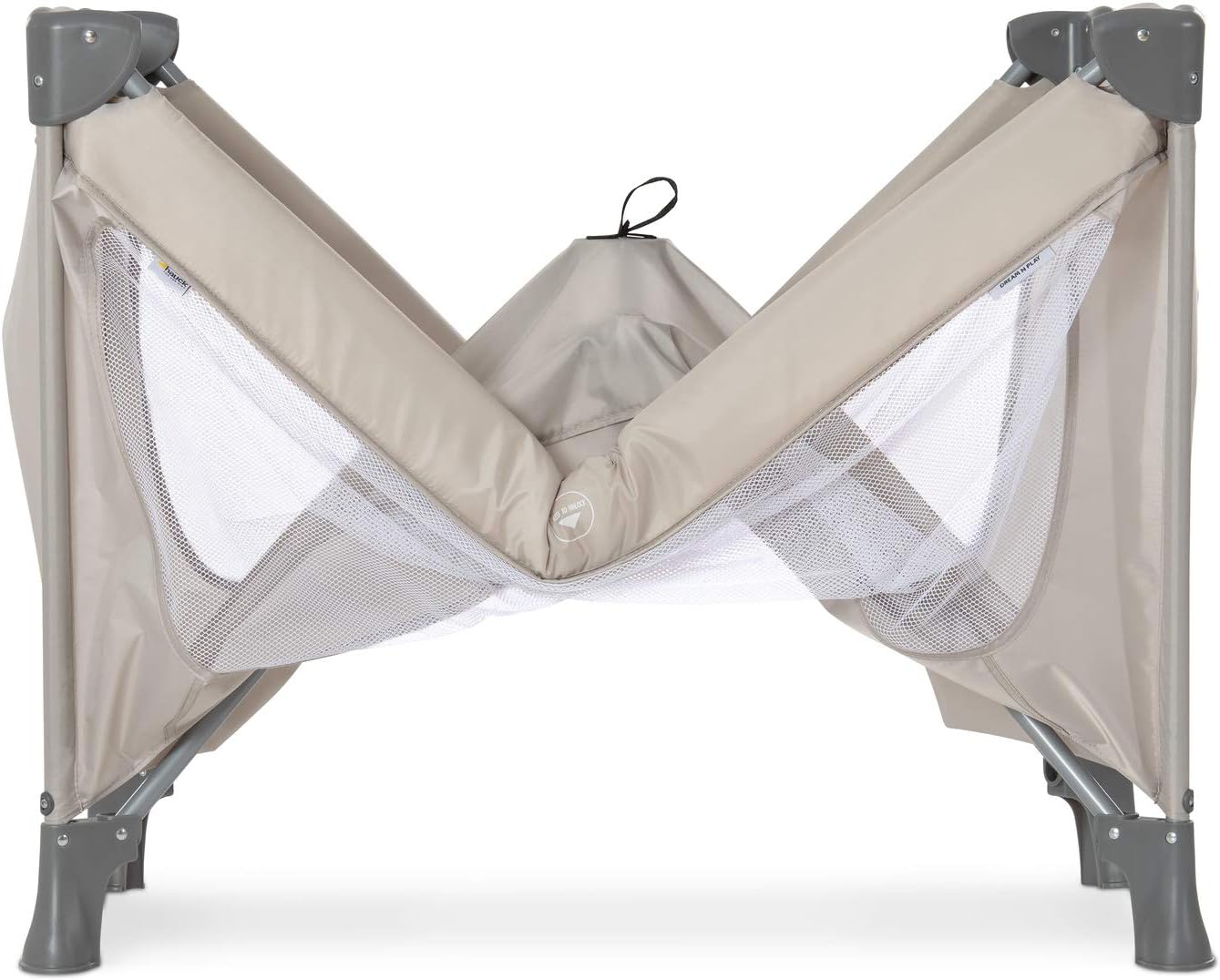 hauck Cuna de Viaje Dream N Play, Parque Infantil desde Nacimiento hasta 15 kg, Cuna Viaje Bebe, Corral Bebe con Bolsa de Transporte, Cuna de Playa, 120x60 cm, Beige