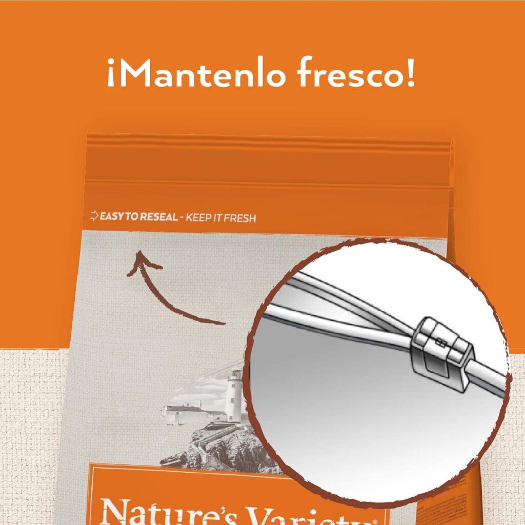 Nature's Variety Original No Grain, Pienso para Perros Adultos Pequeños, Sin cereales, con Salmón sin espinas, 7kg