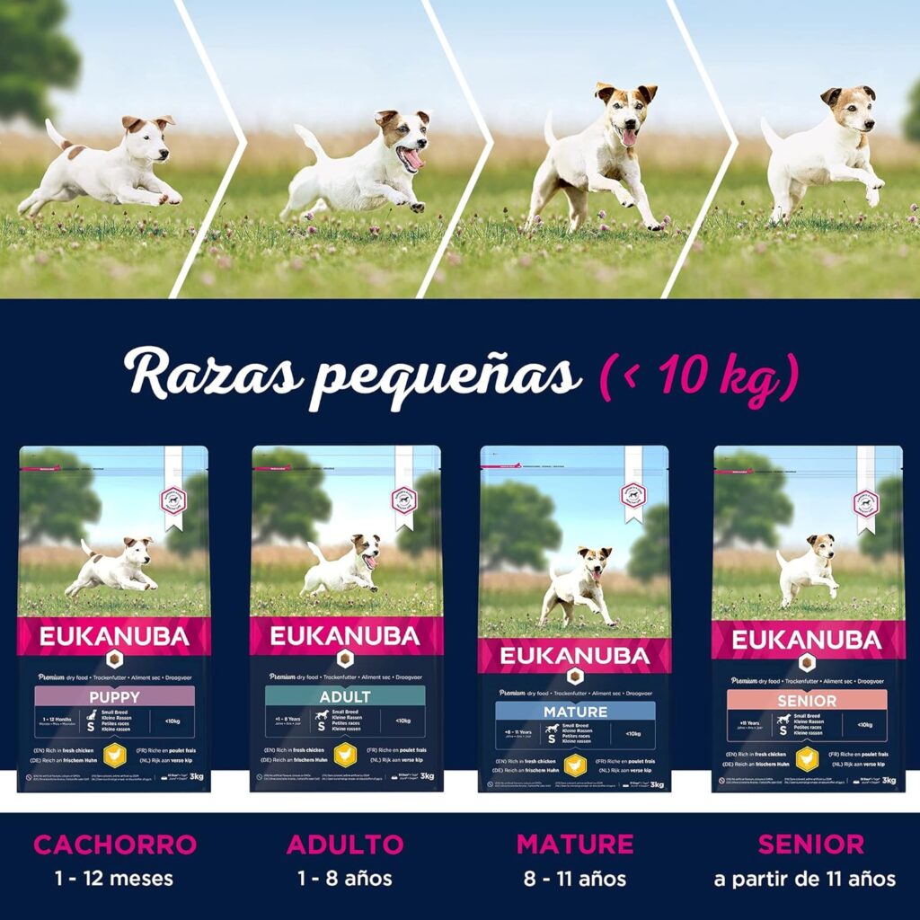 Eukanuba Comida seca para perros viejos de razas pequeñas con pollo 3 kg