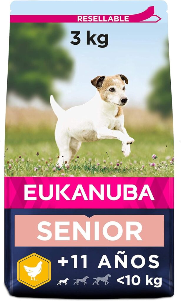 Eukanuba Comida seca para perros viejos de razas pequeñas con pollo 3 kg