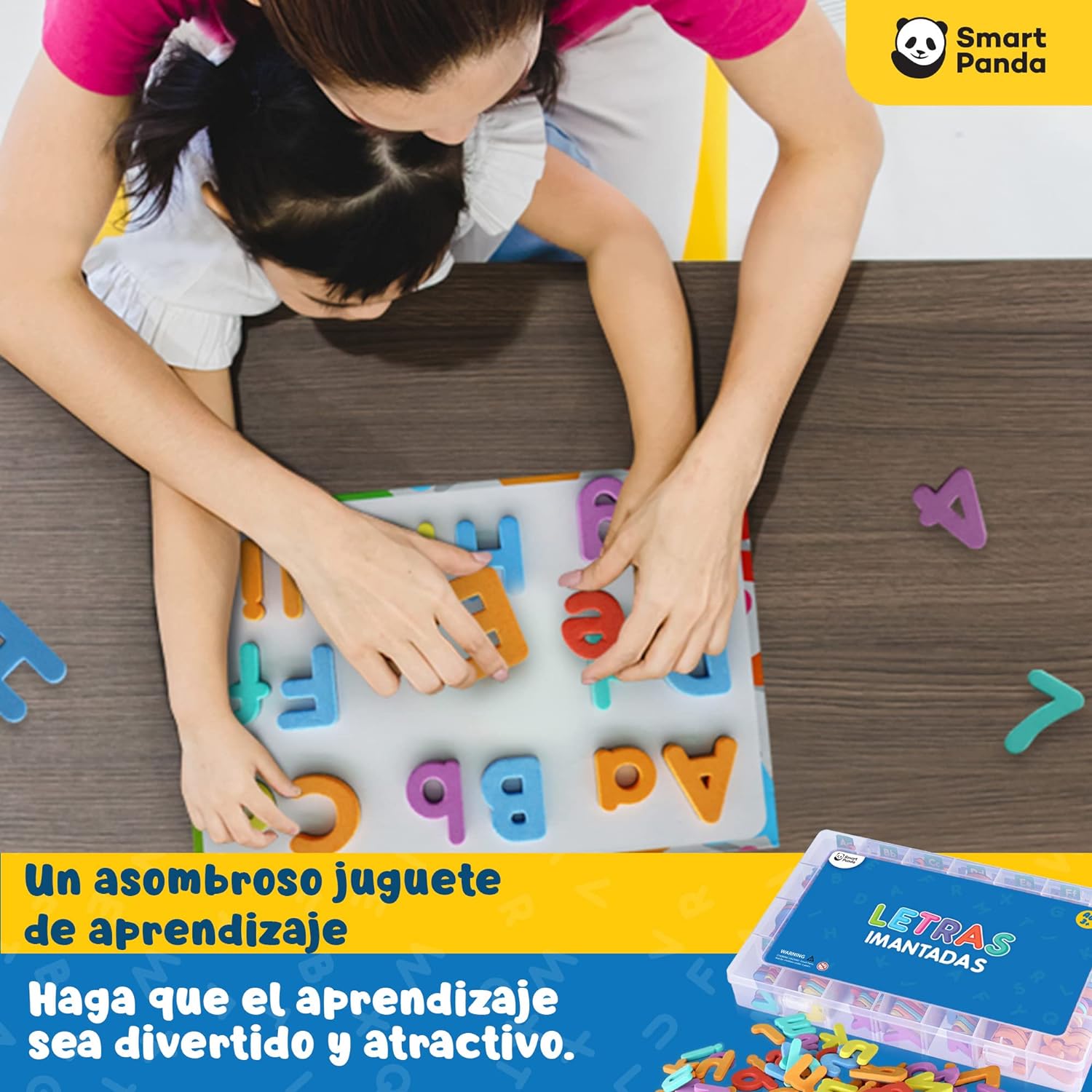 Letras y Números Magnéticos para Niños - Conjunto Completo: 182 Letras y 81 Números y Símbolos - Imanes Gruesos de Espuma para la Nevera - Incluye 2 Cajas, Pizarra Magnética, Rotuladores y Borrador