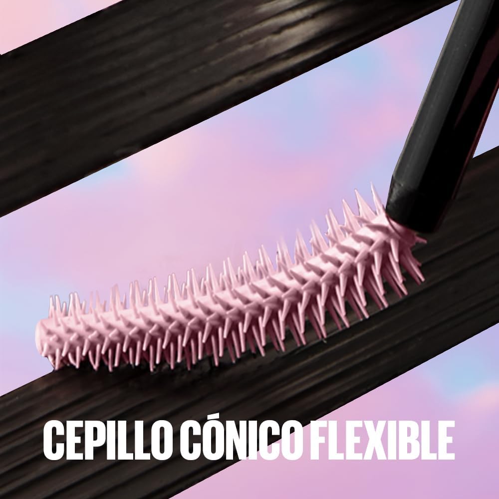 Maybelline New York, Máscara de pestañas Volumen y Longitud, Lash Sensational Sky High, Black