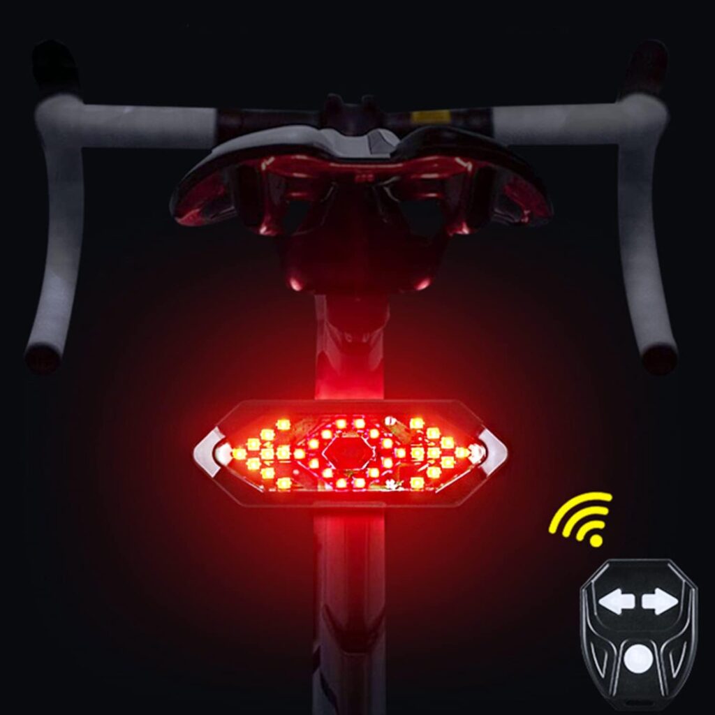 Luz Trasera LED con Intermitentes para Bicicletas y Patinetes Eléctricos NK - Inclinación Ajustable, Impermeable, Carga USB 750mAh, 5 Modos