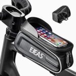 EJEAS Bolsa de Bicicleta, para Teléfono Inteligente de hasta 7 Pulgadas, con Pantalla Táctil Sensible a TPU, Porta Movil Bicicleta, Impermeable para Teléfono Móvil, Bicicleta de Montaña, Carretera