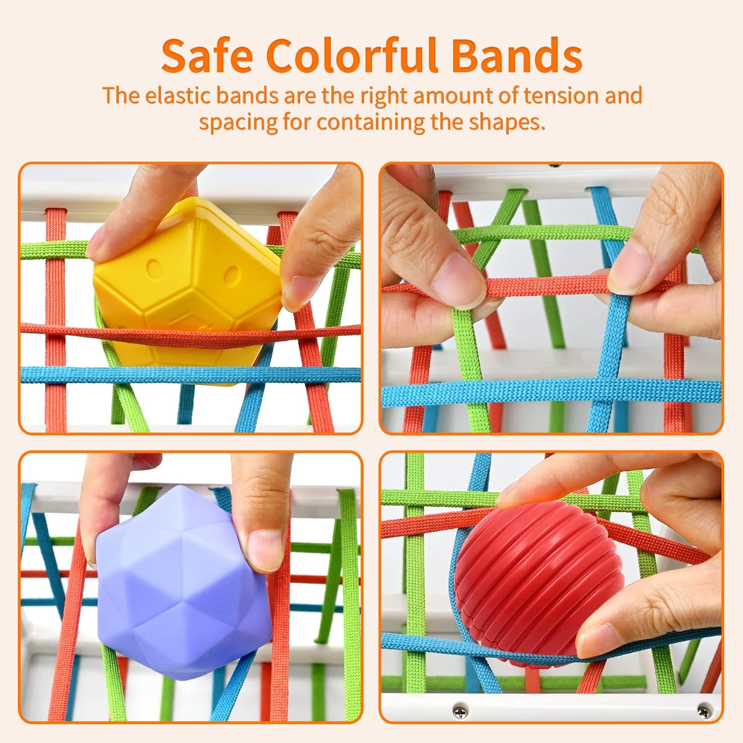 Juguetes de Habilidades Motoras para Bebé 6 9 12 18 Meses, Juegos Montessori Educativos Aprendiendo Caja de Clasificación Sensorial con 6 Piezas Textura