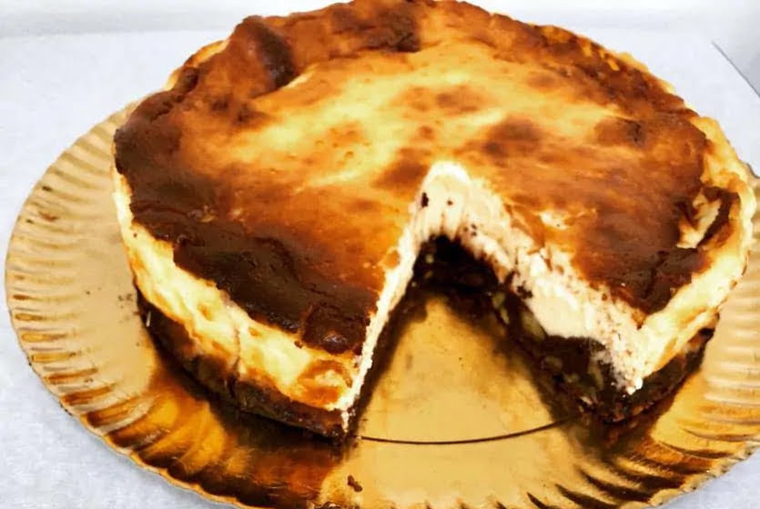 Tarta de Queso con Base de Brownie