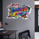 CALCOMANÍAS DE PARED 3D PARA GAMER ZONE