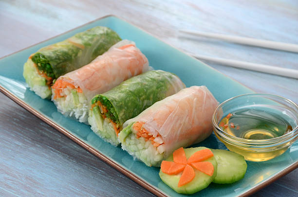 Rollos de primavera de vegetales