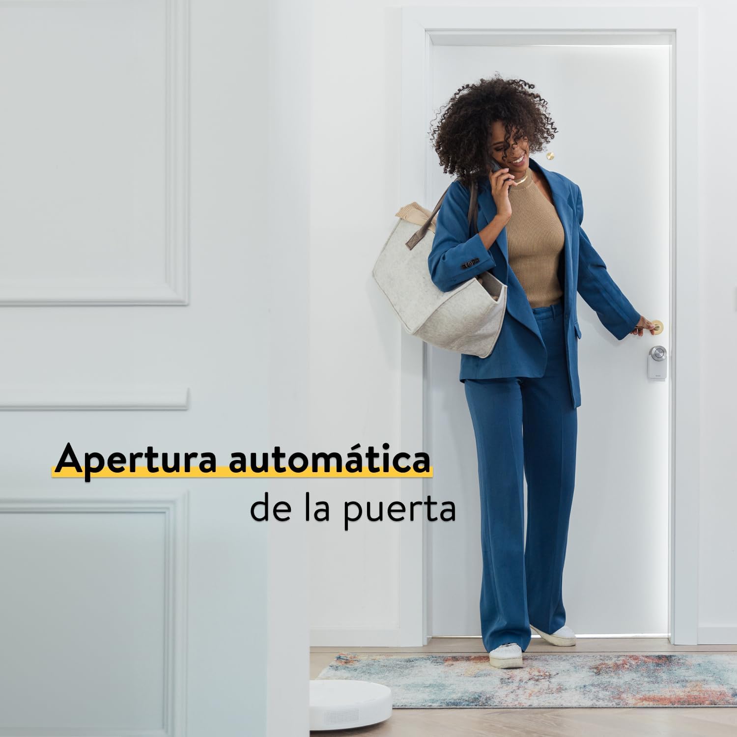 cerradura inteligente nuki apertura