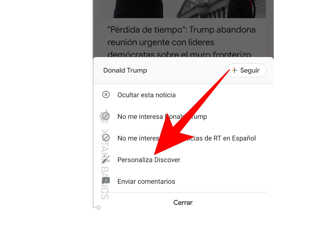 Cómo configurar las noticias de la sección Discover de Google a tu gusto