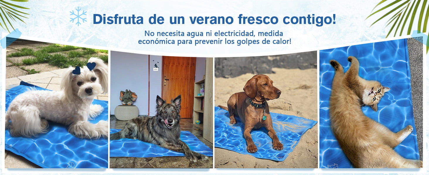 Pecute Manta Alfombra Refrescante para Perros y Gatos 90 * 140CM,Cama Fria para Perros Verano,Mascotas Patrón Ondulado Alfombrilla Autoenfriante - Pet Cooling Mat