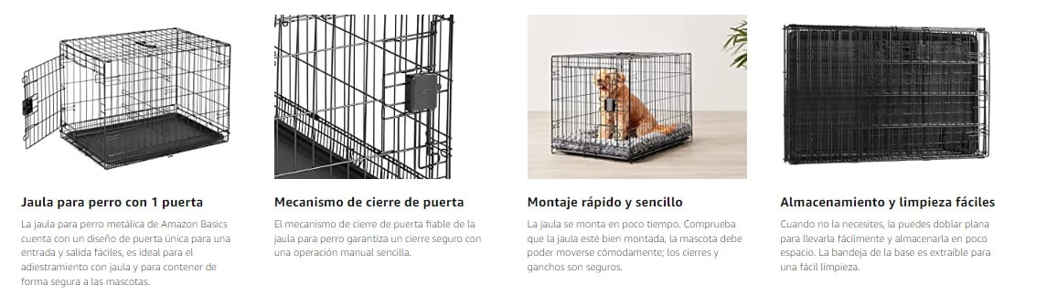 jaula perros caracteristicas