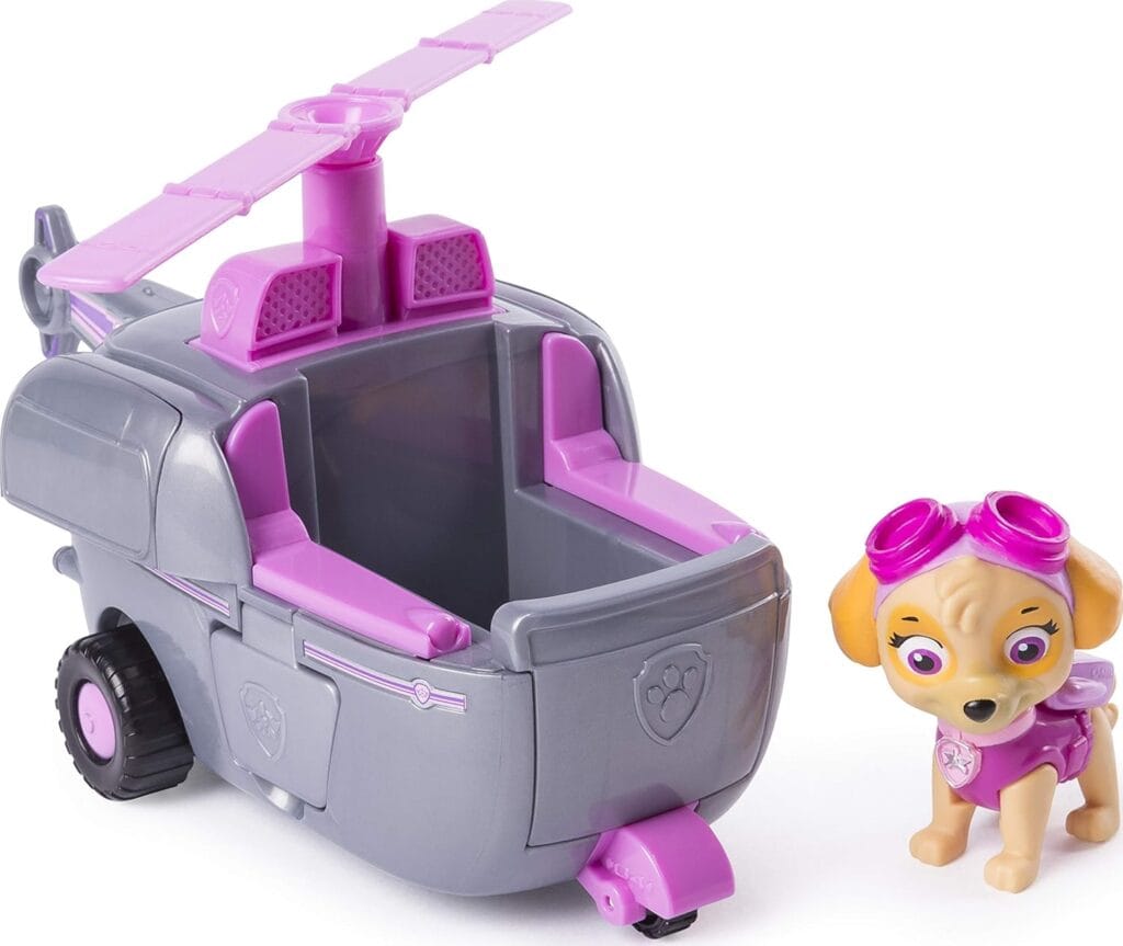 Paw Patrol Helicóptero Transformador de Skye con turbinas Abiertas para Mayores de 3 años, para Niños, unisex